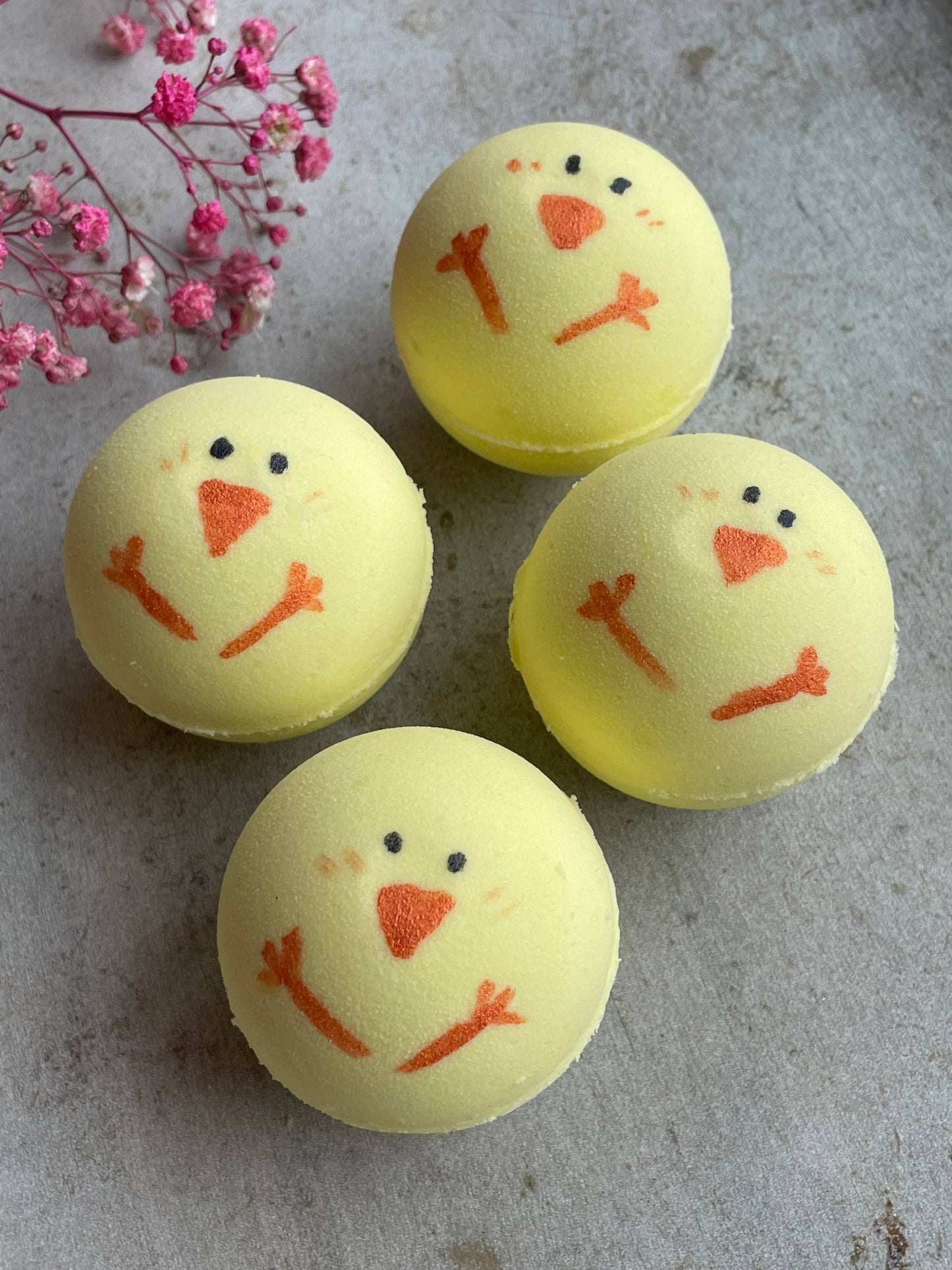 Küken Badekugel mit Schaum #Erdbeere