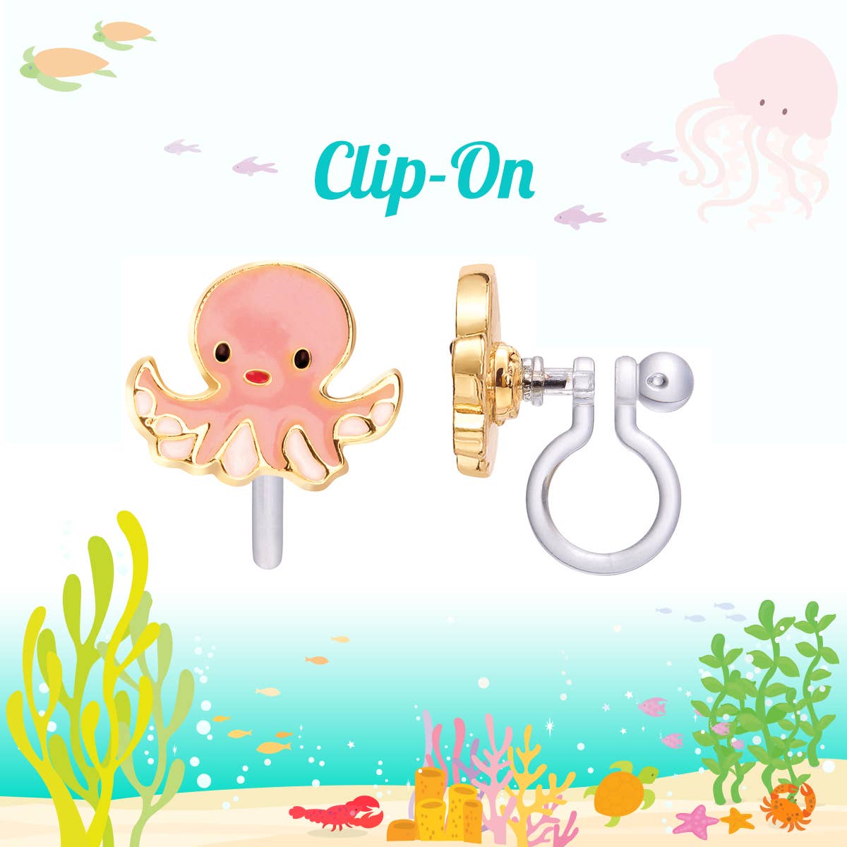 Cutie Ohrclips 'Oktopus' Clip On