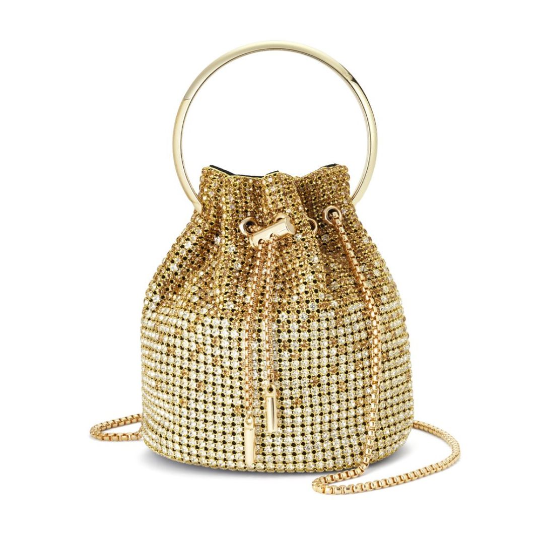 Elegante Party Handtasche 'Glitter' gold
