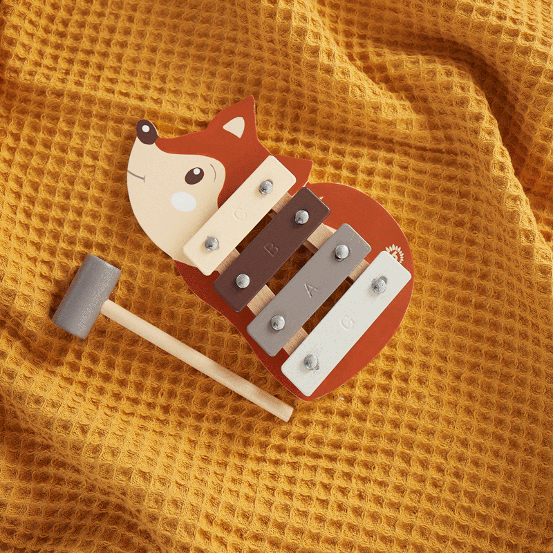 Mini Xylophon aus Holz 'Fuchs'