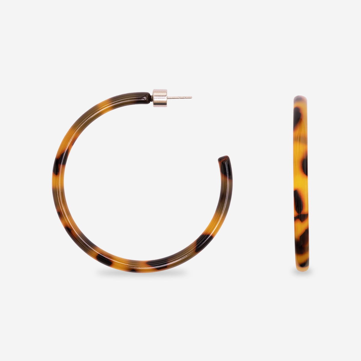 Damen Ohrringe 'Hoop Dark Cheetah'