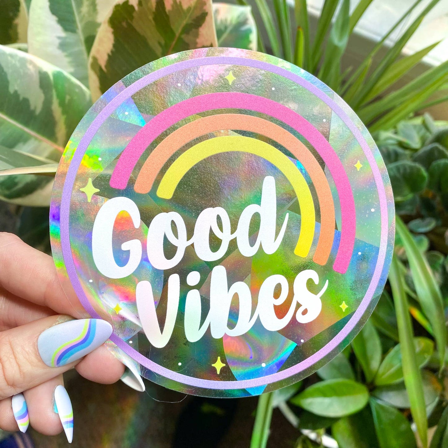 Good Vibes Suncatcher Aufkleber