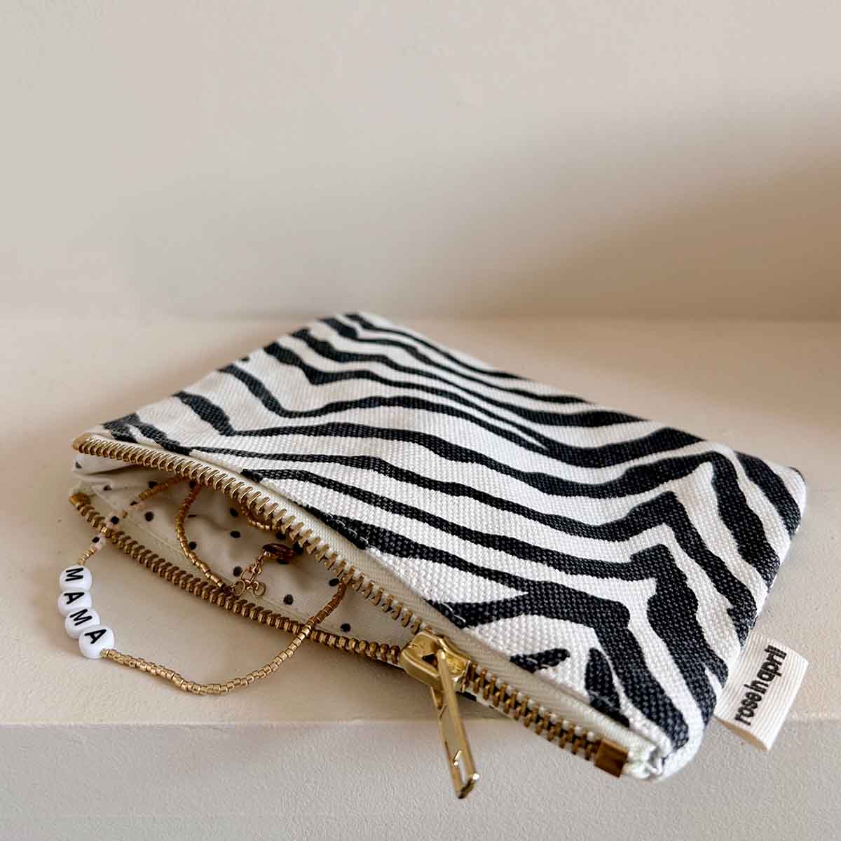 Damen Geldbörse Marie Zebra Greige