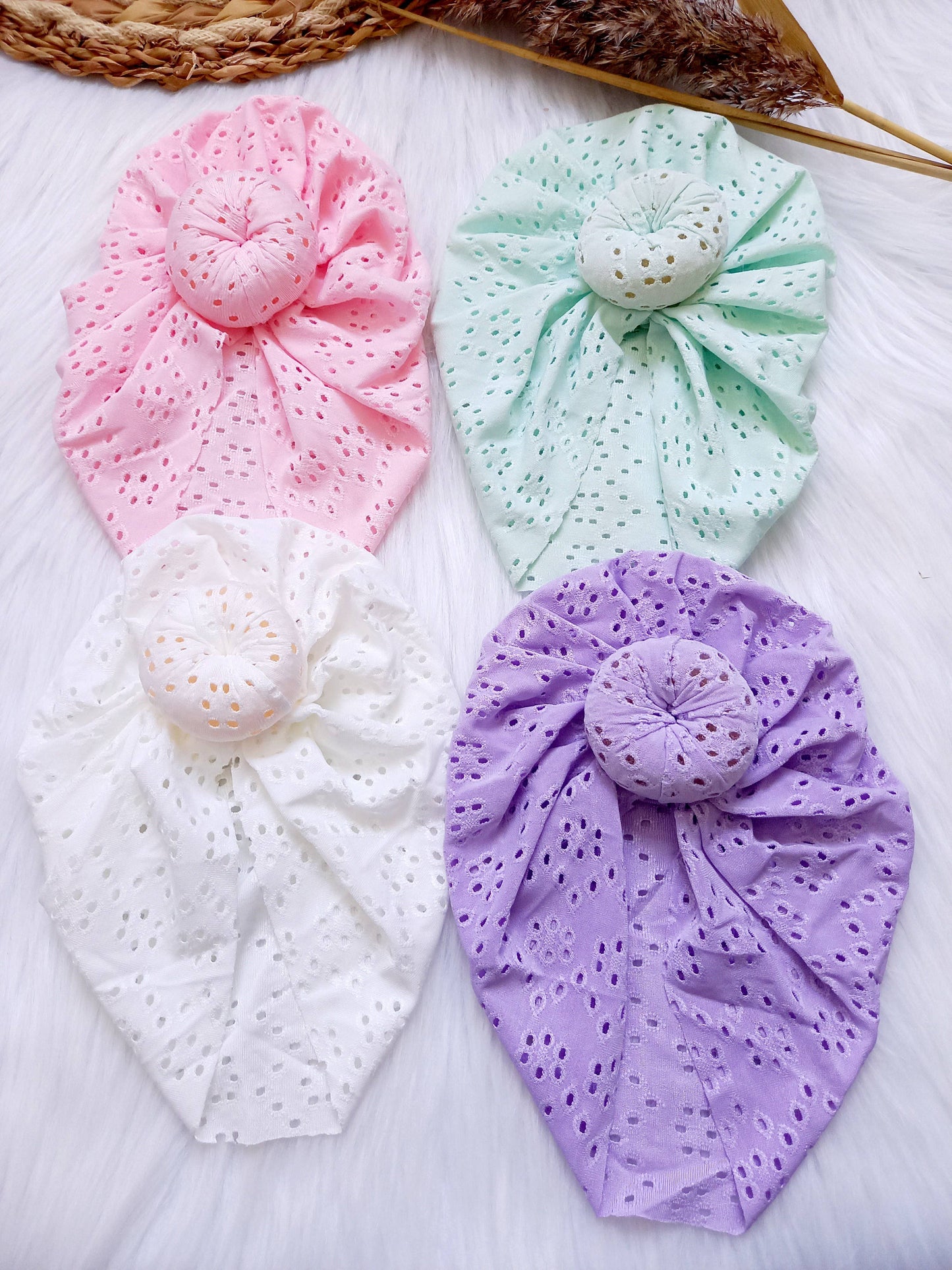 Turban Stickerei mint