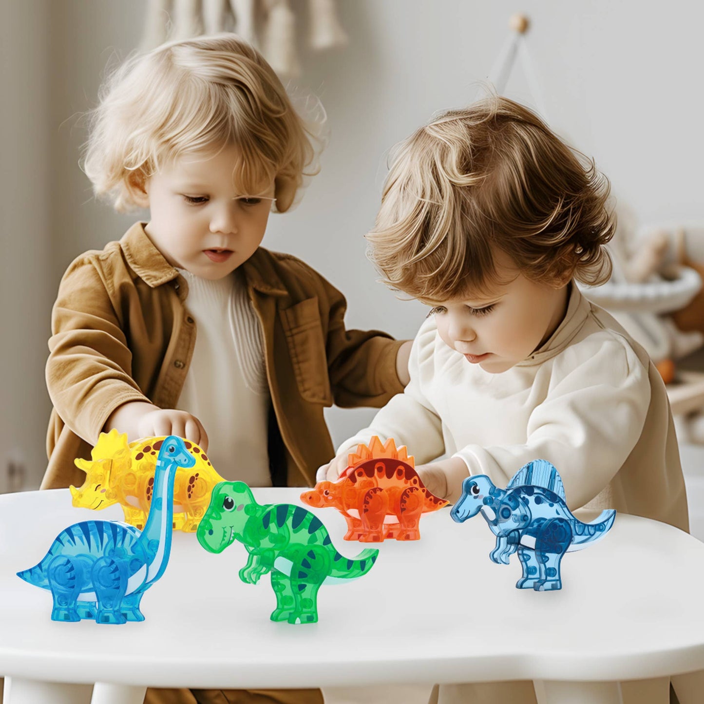 Magnetische Dinosaurier Figuren-Set 5-teilig