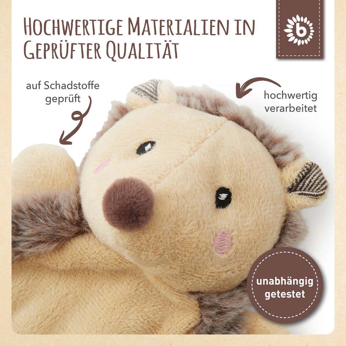 Schmusetuch 'Igel Piksi'
