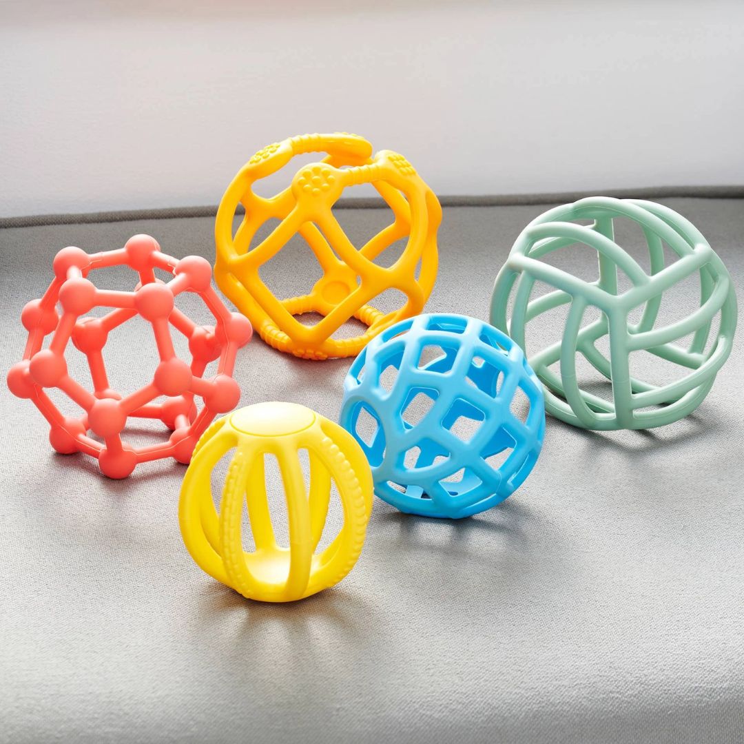 Flexi-Bälle (Regenbogen) Babyspielzeug 0+