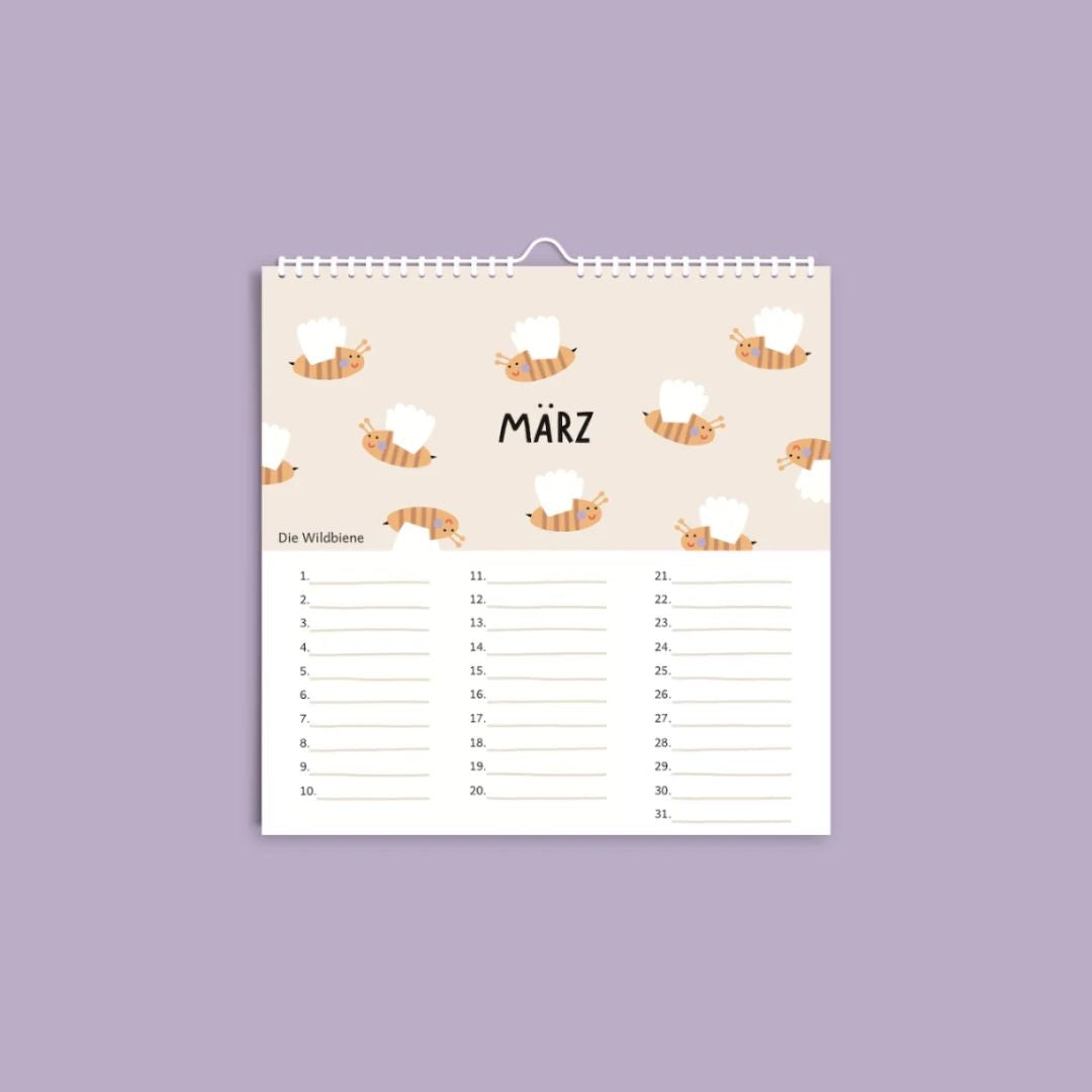 Geburtstagskalender für Kinder
