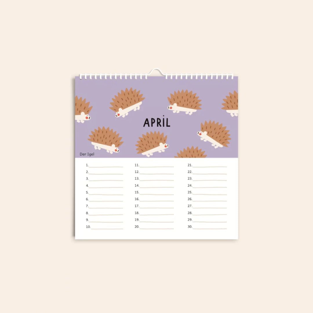 Geburtstagskalender für Kinder