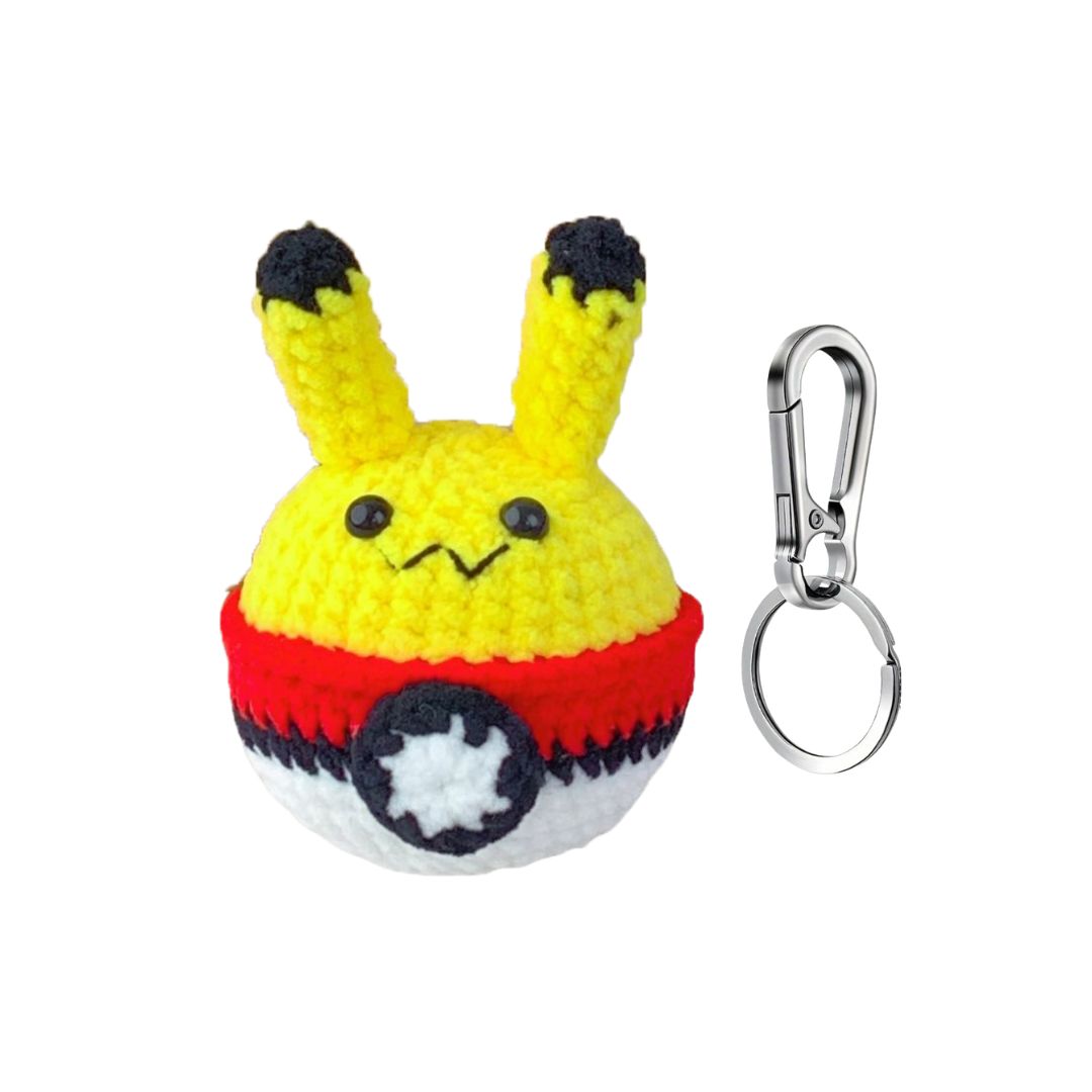 Gehäkelter Pokémon-Plüsch-Schlüsselanhänger handmade