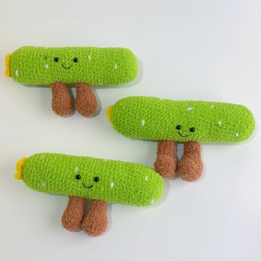 Gehäkeltes Jellycat-Plüschtier 'Gurke'