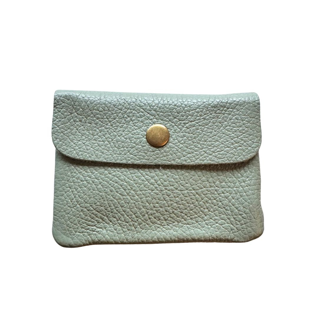 Damen Geldbörse aus Leder klein mint
