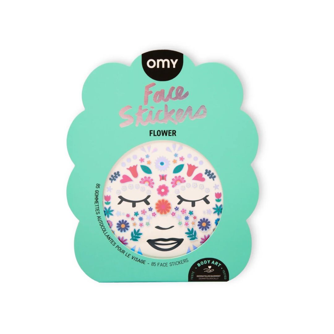 Gesichts Sticker 'Flowers'