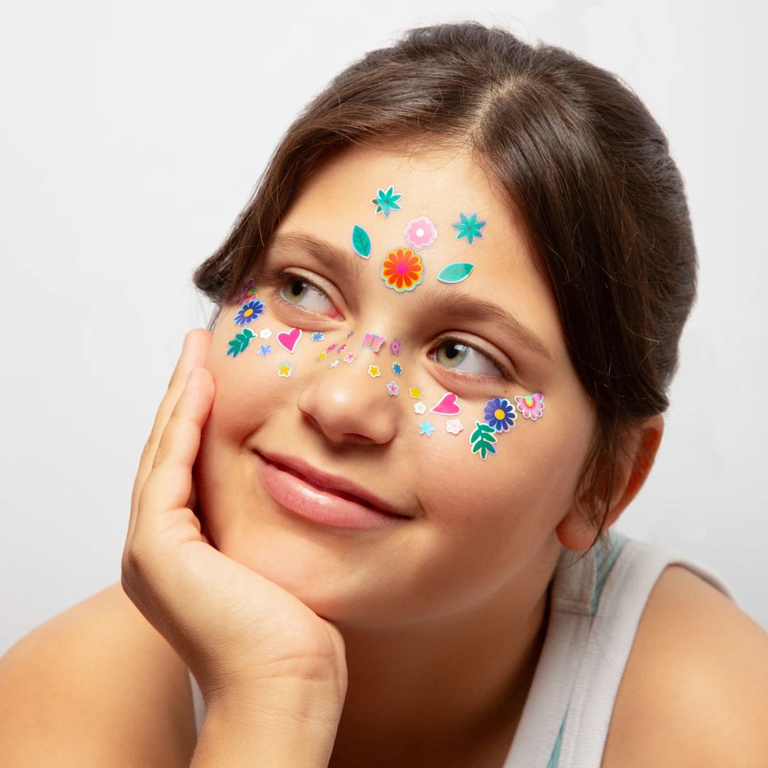 Gesichts Sticker 'Flowers'
