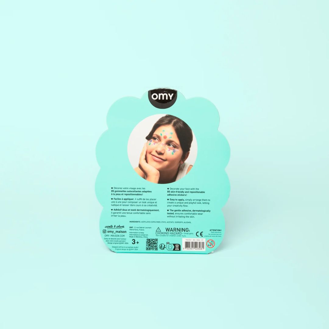 Gesichts Sticker 'Flowers'