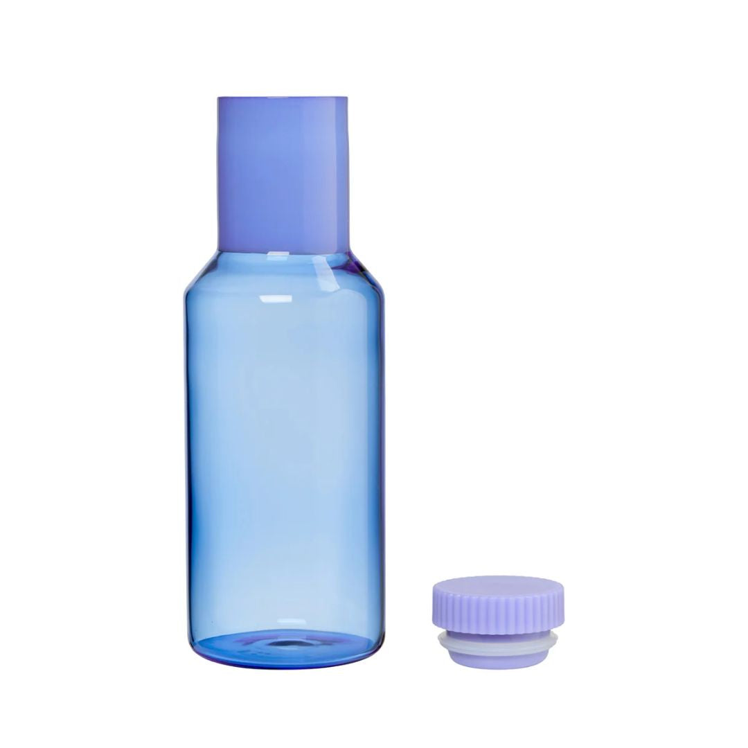 Tube Glaskaraffe 1 Liter blau