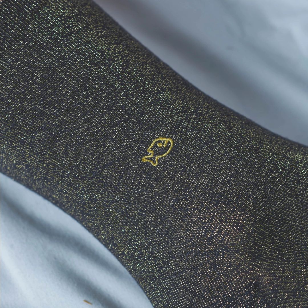 Glitzersocken mit Glittereffekt mineral black