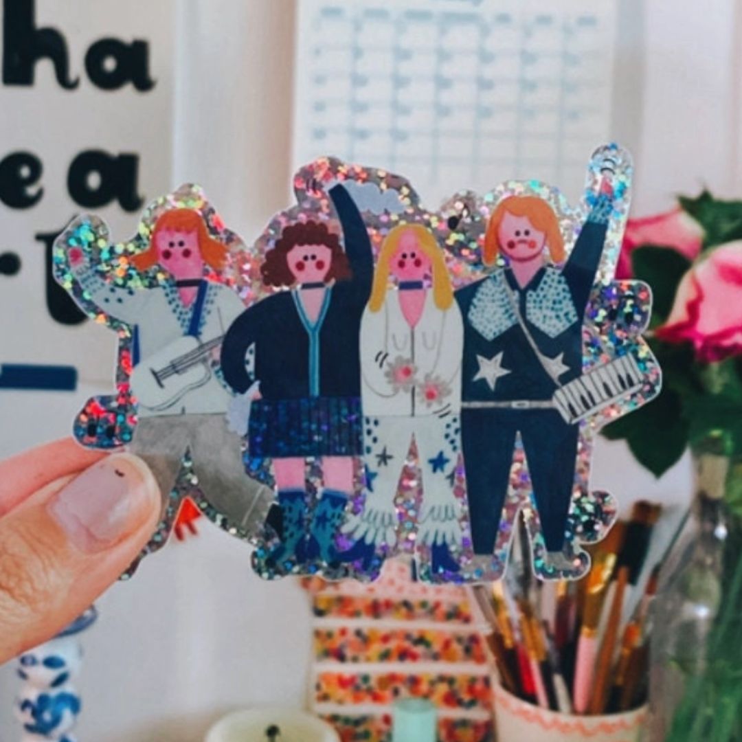 Glitzeraufkleber 'Dancing Queen'