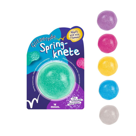Glitzernde Springknete Color