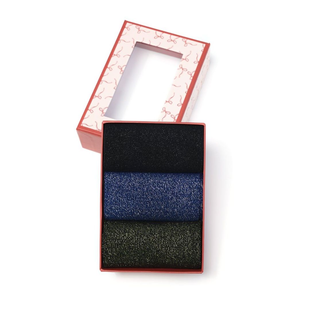 Glitzersocken aus Baumwolle 'Shine Bright' anthra/navy/black