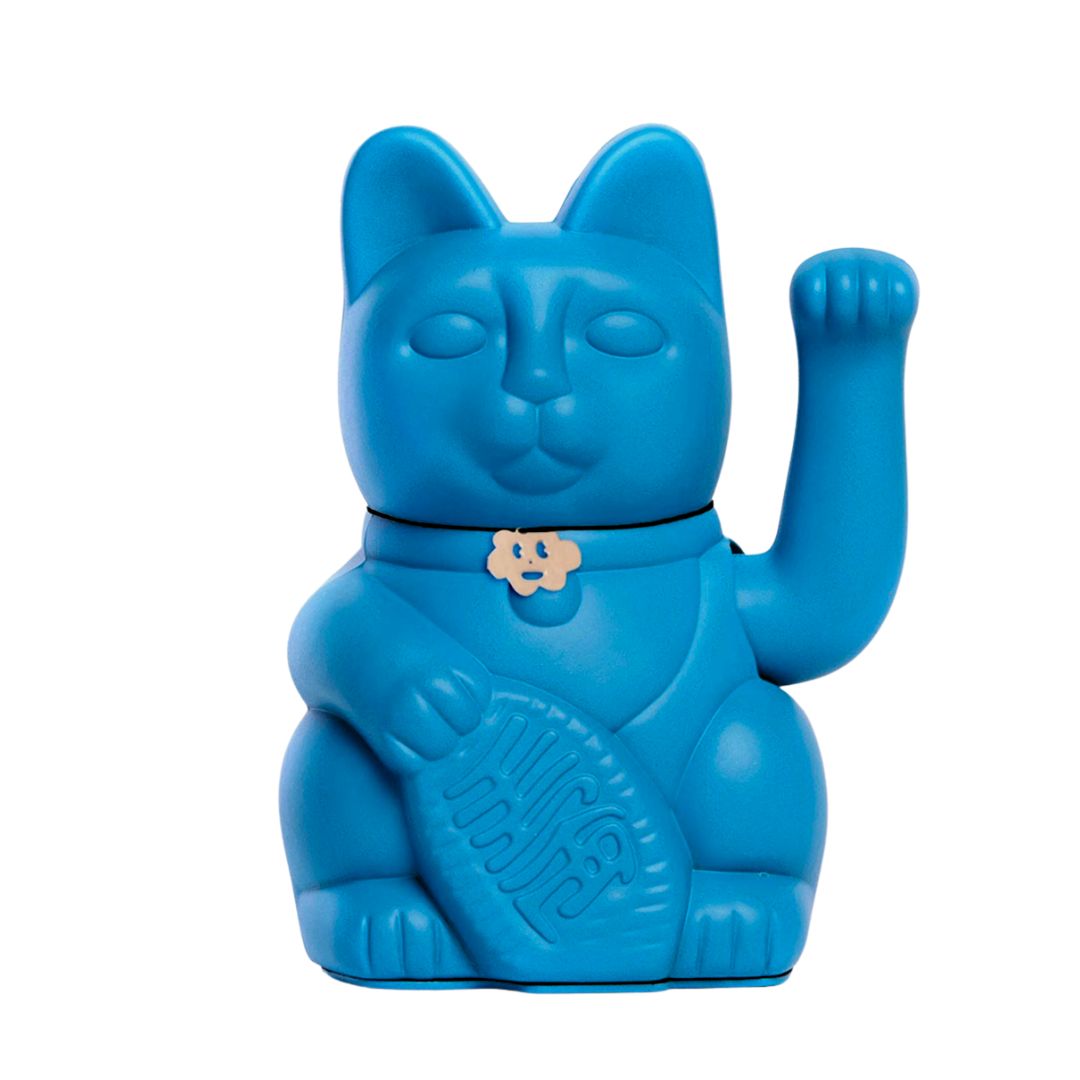 Luckycat Chinesische Glückskatze blau - Fullfilling Dreams