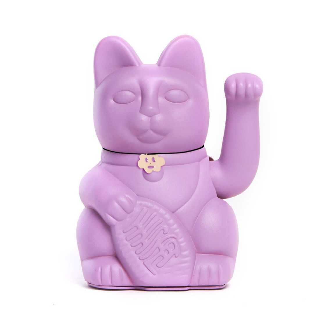 Luckycat Chinesische Glückskatze mauve - GOOD LUCK & Spirutuality