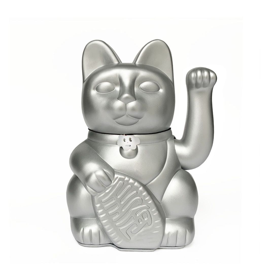 Luckycat Chinesische Glückskatze silber - Good Luck In Business
