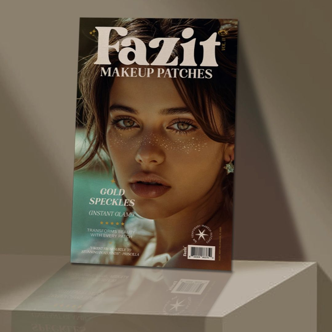 Gold Stardust Sommersprossen Make Up Patches 6x