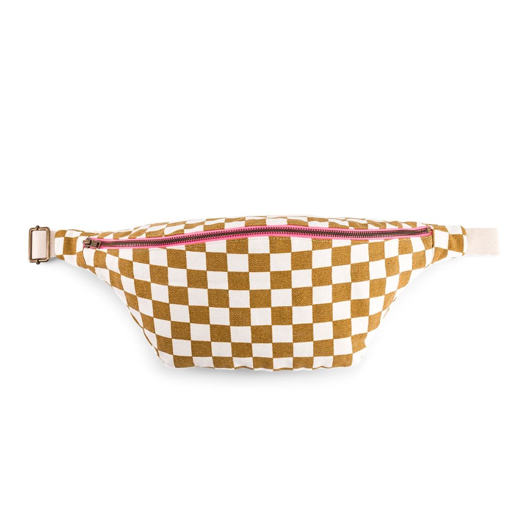 Gürteltsache Damier karamell kariert