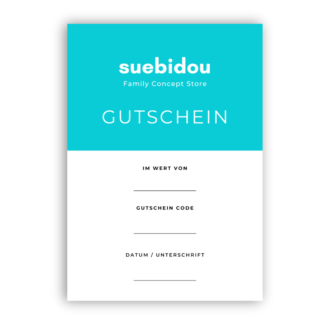 Ein suebidou Gutschein ist immer eine gute Idee 'Online'