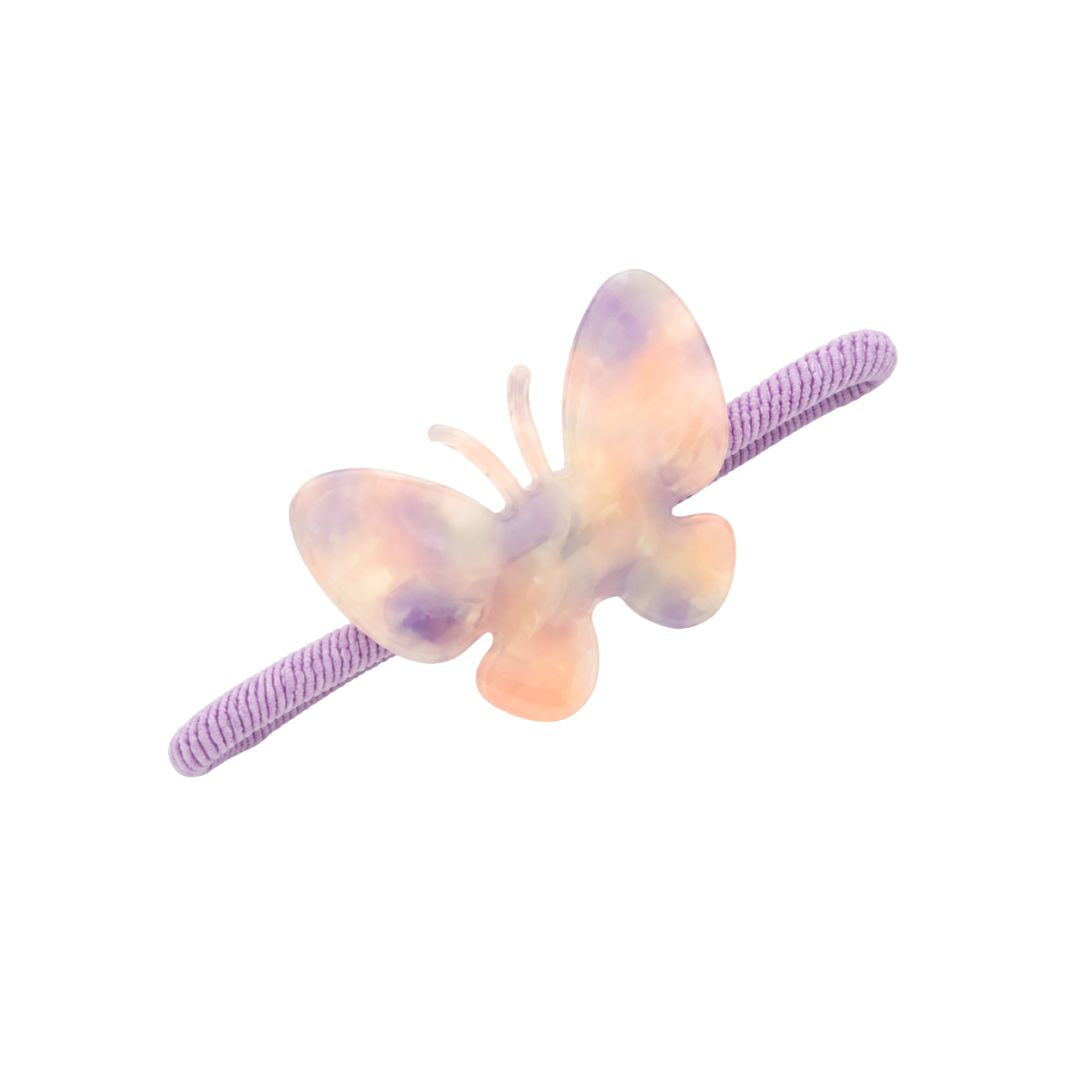 Haargummi 'Butterfly' rosa/lila