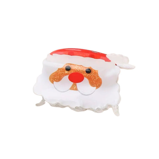 Haarklammer Weihnachtsmann Glitter