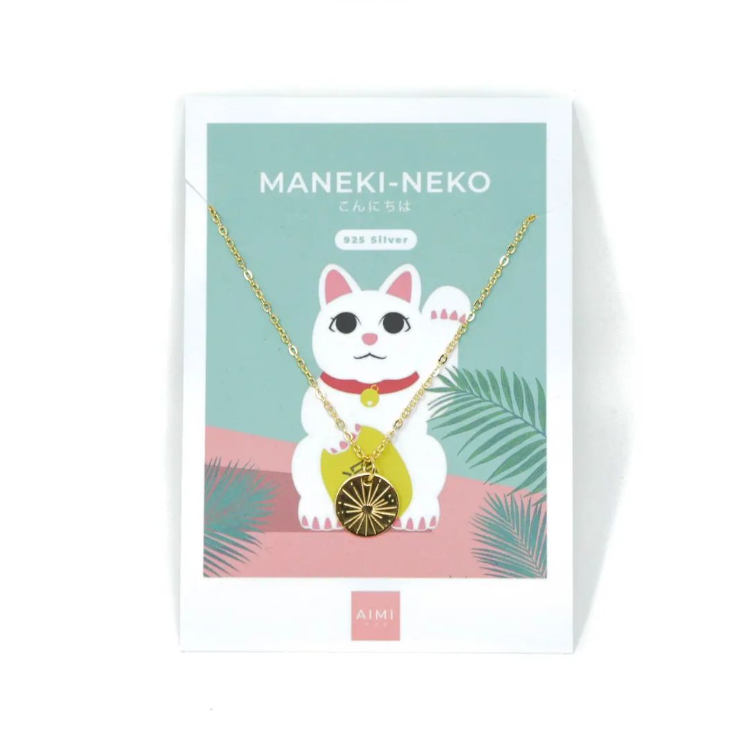 Damen Halskette 'Maneki-Neko' gold