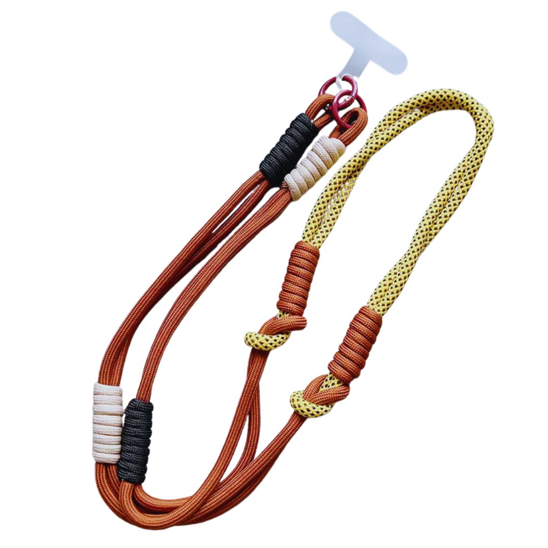 Handykette lang braun