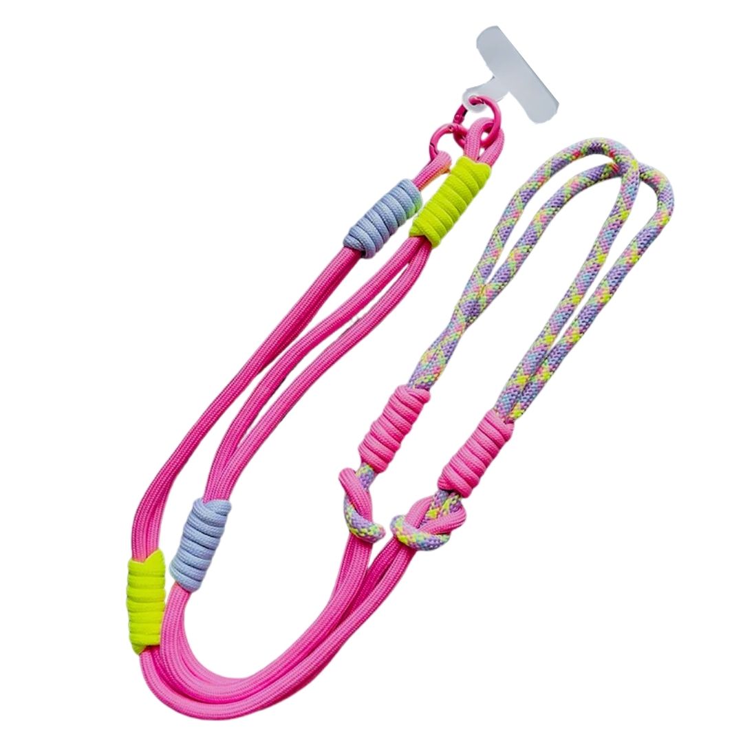 Handykette lang pink/lila