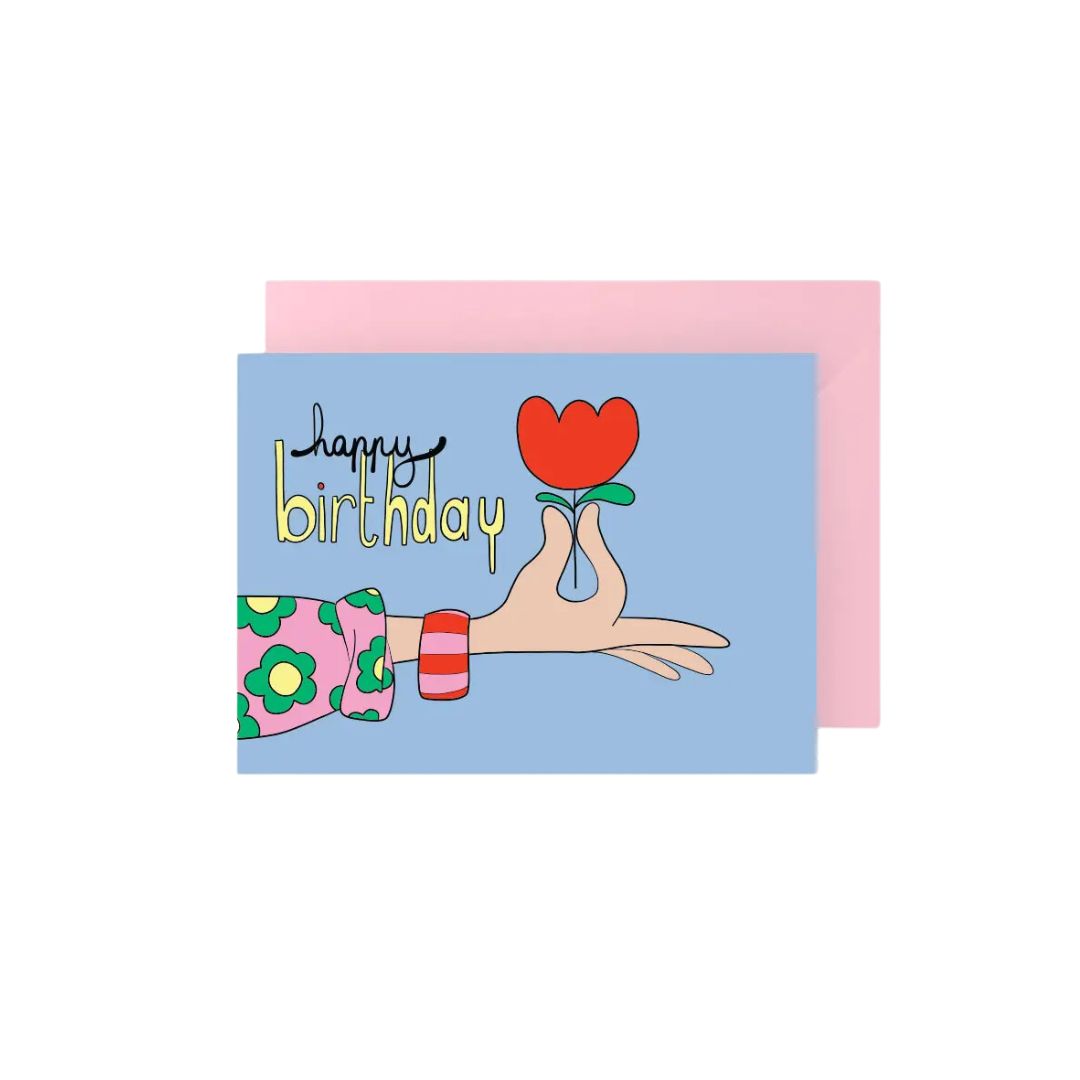 Postkarte mit Umschlag 'HB Hand' Querformat