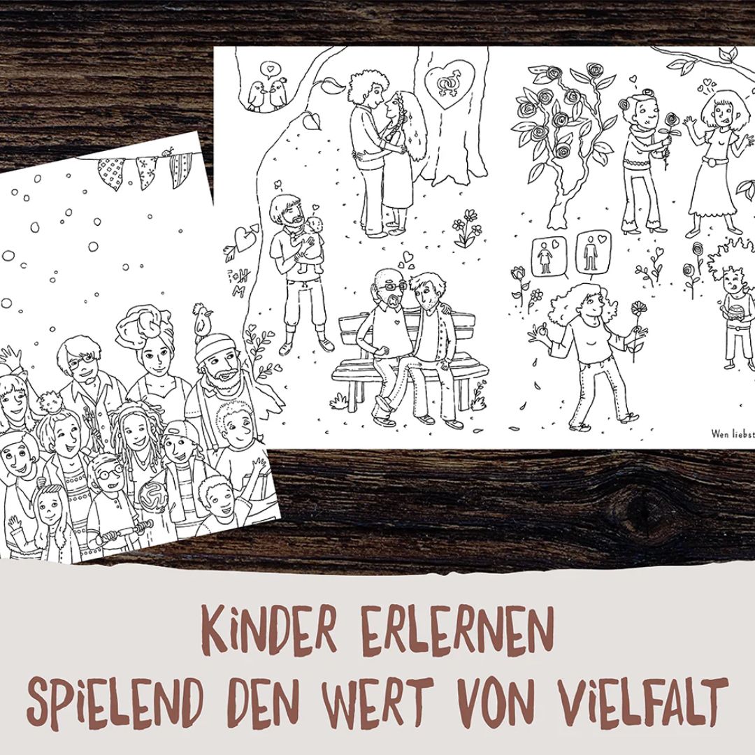 Hautfarben Malbuch für alle