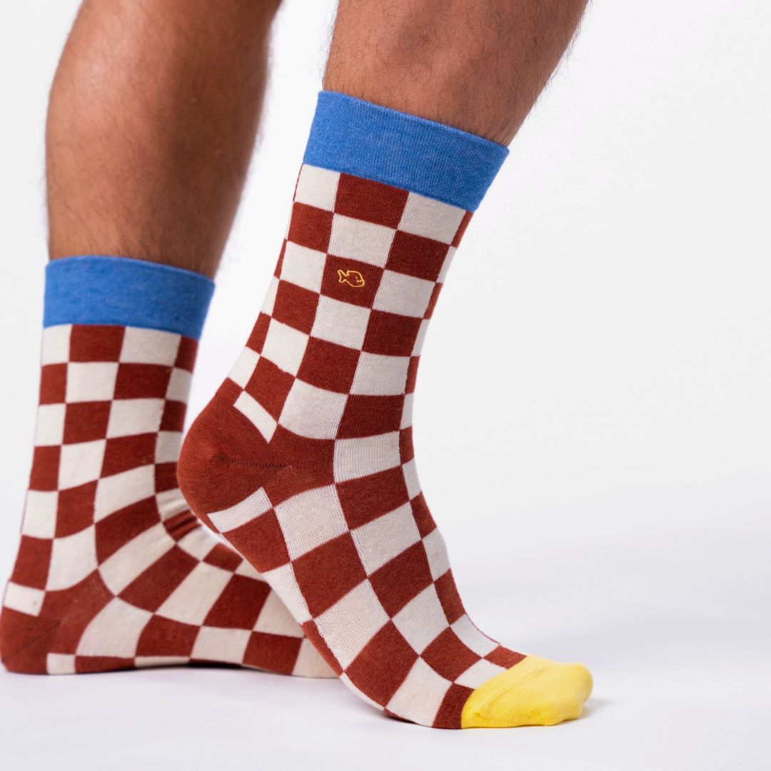 Herren Socken mit Karomuster mehrfarbig phoenix