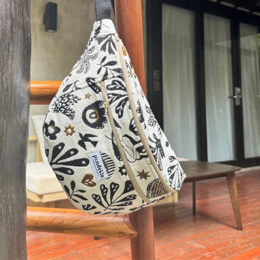 Damen Hipbag Banane groß 'Anthea' Ornamente