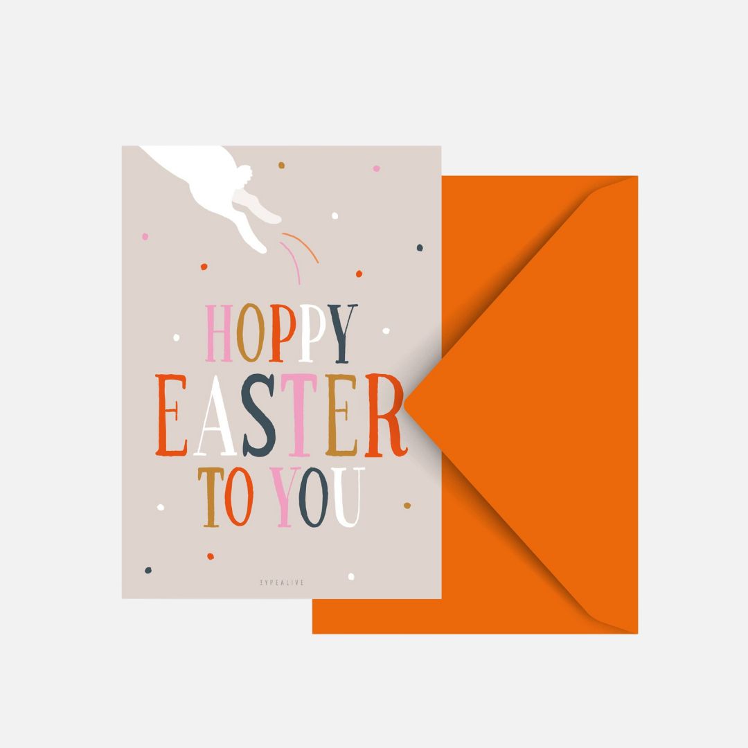 Postkarte Hoppy Easter