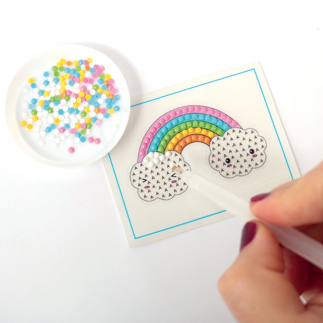 Mosaik Sticker Set aus Diamanten 'Regenbogen'