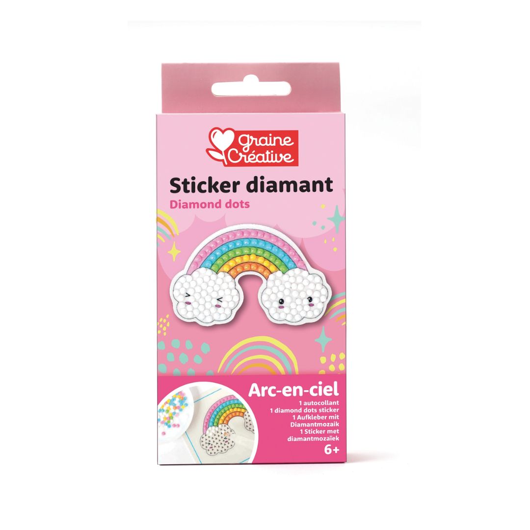 Mosaik Sticker Set aus Diamanten 'Regenbogen'