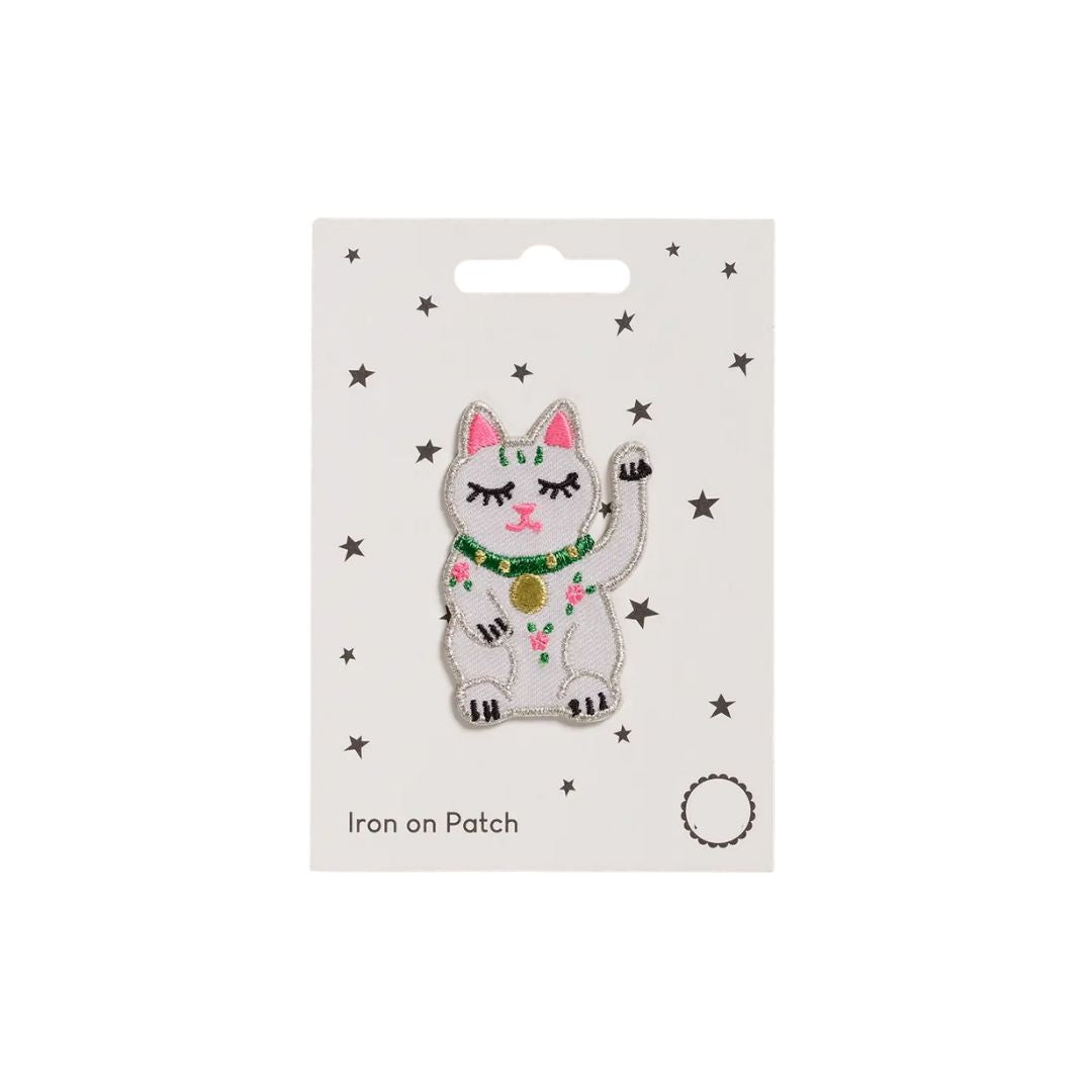 Aufnäher zum Aufbügeln 'Lucky Cat'