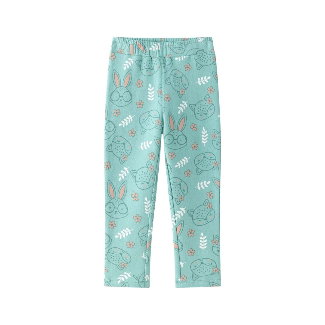 Jeggings 'Animal Friends' mint