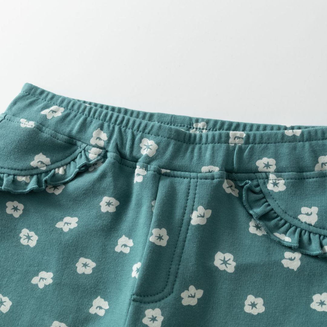 Jeggings Blumenmuster grün