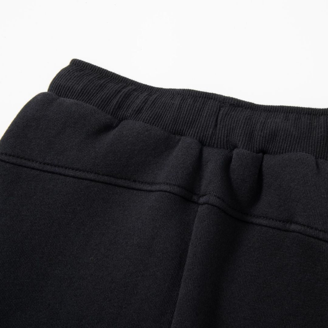 Plüschhose Jogger schwarz