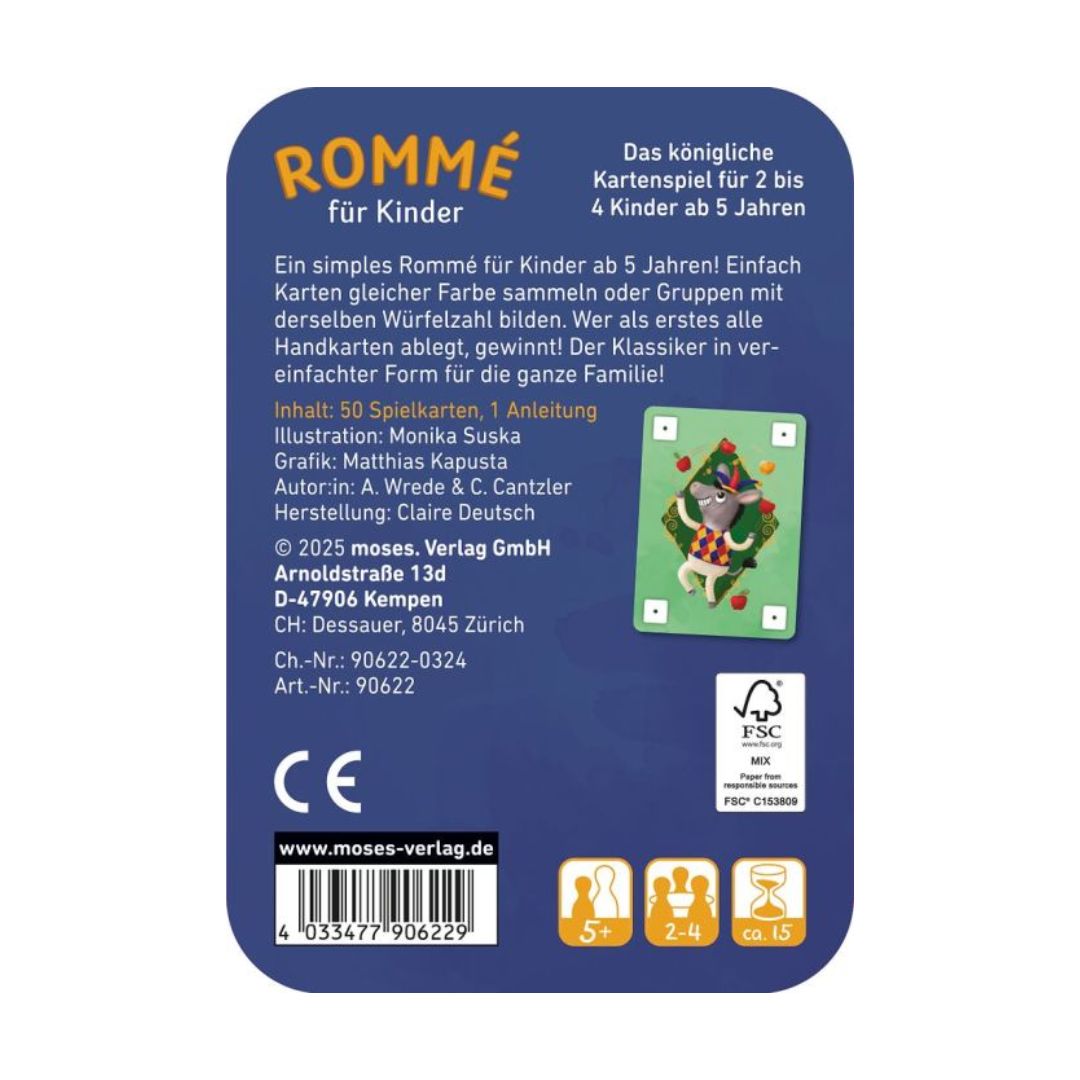 Kartenspiel Rommé für Kinder