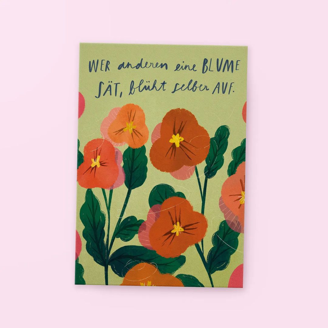 Postkarte 'Aufblühen'