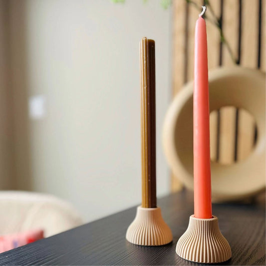 Studio Olala | Kerzenhalter beige