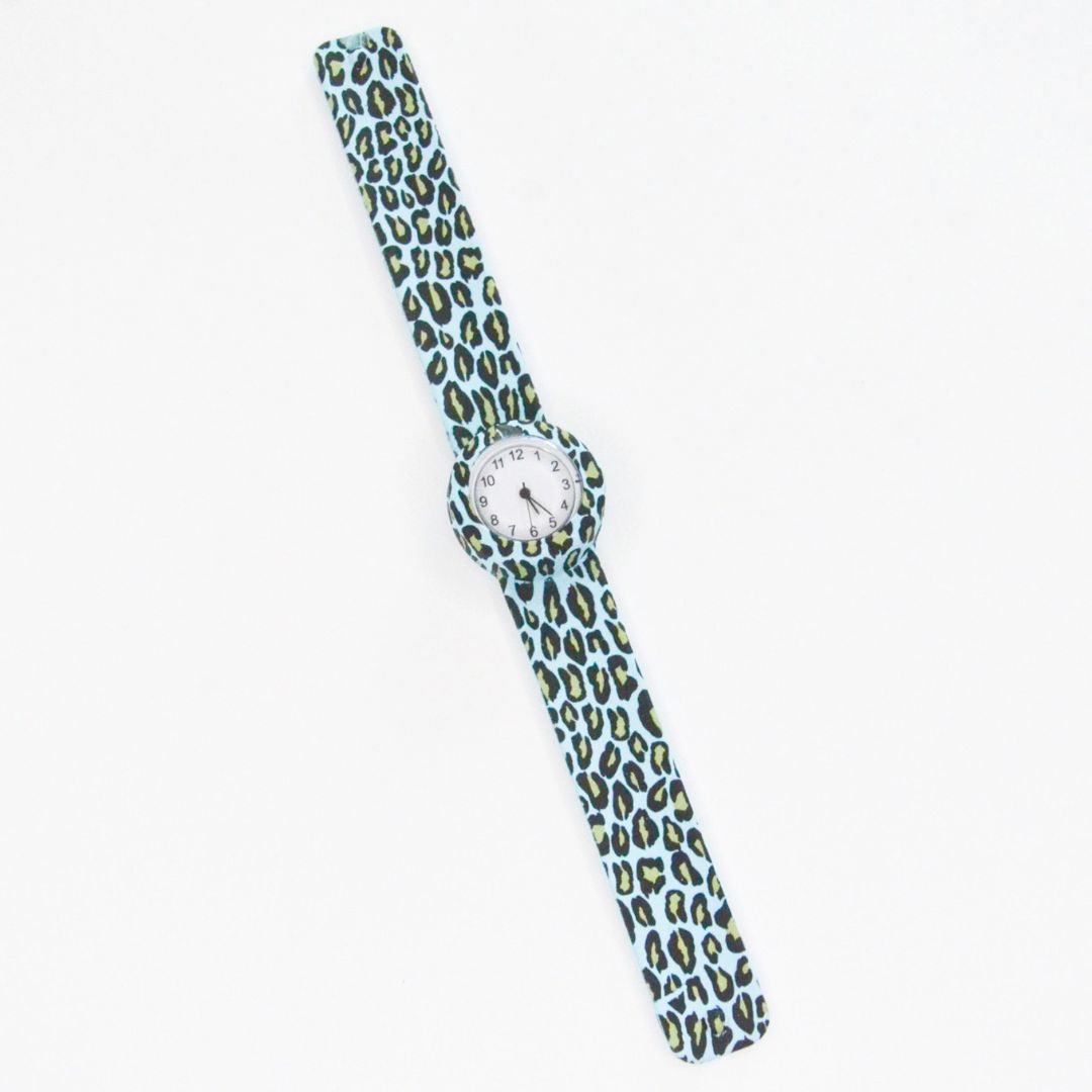 Kinder Uhr Strapies 'Loop Leopard' blau